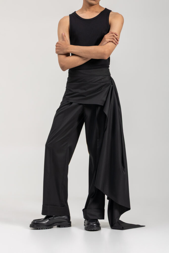 DRAPED SKIRT-PANT