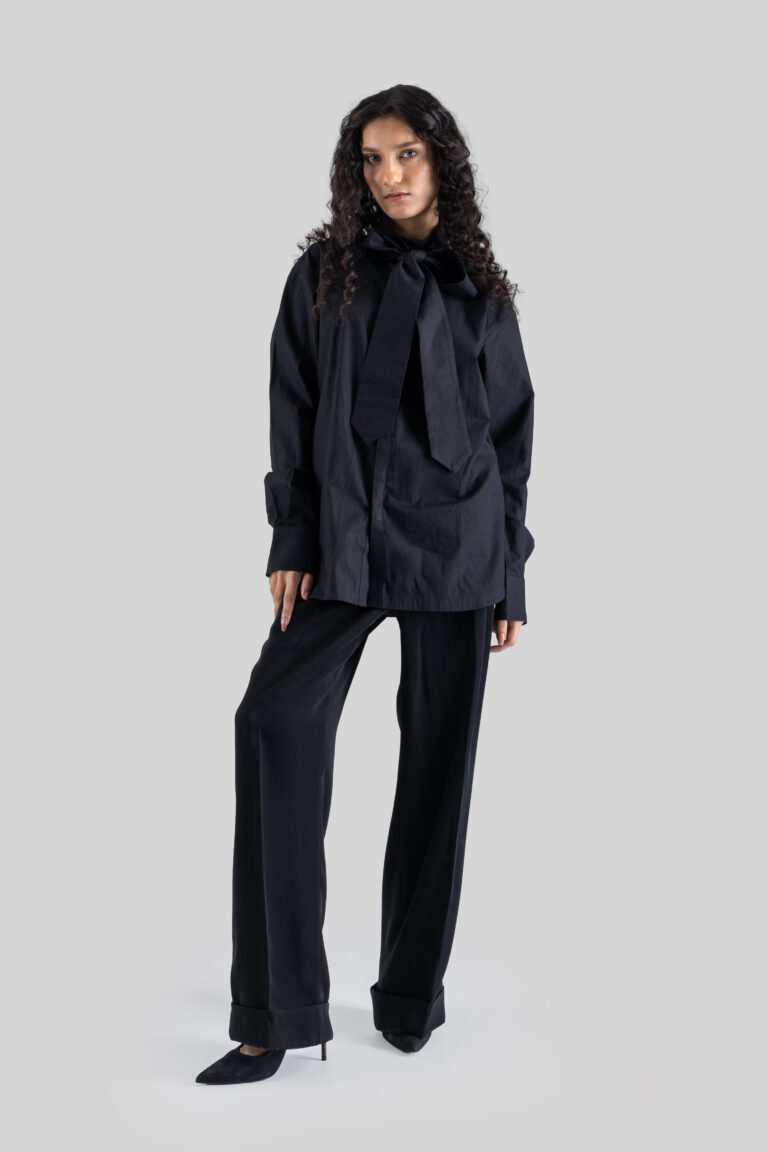 THE NOIR BOW SHIRT